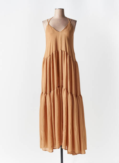 Rochie lungă maro LUMINA femeie