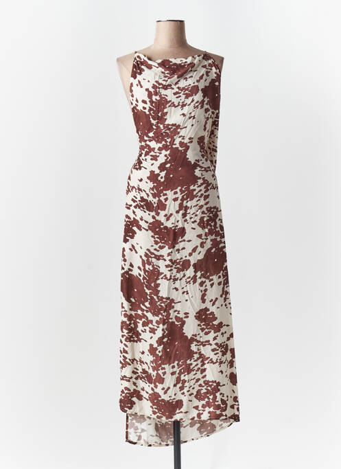 Rochie lungă maro LUMINA femeie