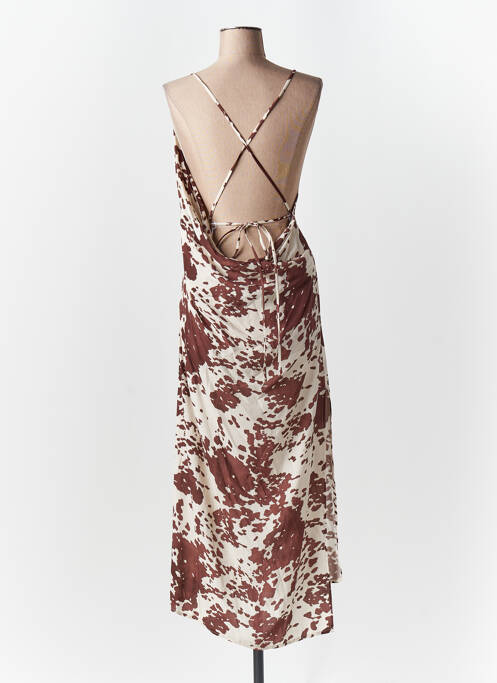 Rochie lungă maro LUMINA femeie