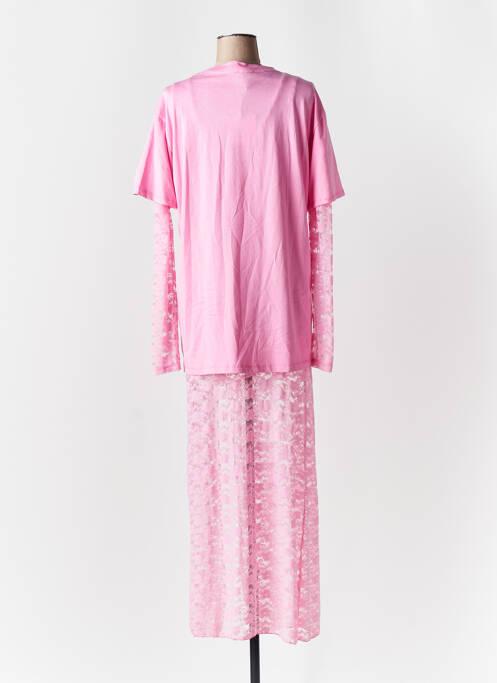 Rochie lungă roz LUMINA femeie