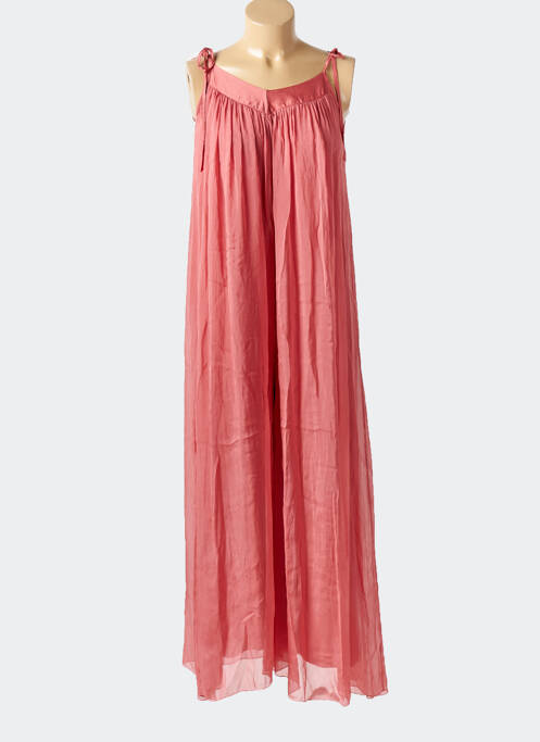 Salopetă-pantalon croială fluidă fără mâneci portocaliu KING KONG femme