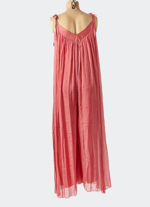 Salopetă-pantalon croială fluidă fără mâneci portocaliu KING KONG femme