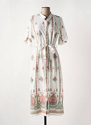 Rochie midi alb ALTAMIRA femeie