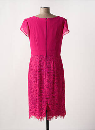 Rochie midi mâneci scurte mâneci scurte roz FASHION NEW YORK femeie
