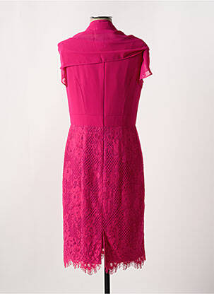 Rochie midi mâneci scurte mâneci scurte roz FASHION NEW YORK femeie