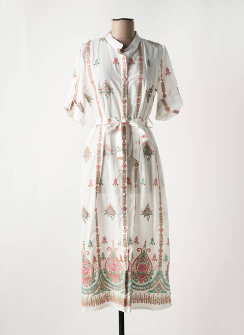 Rochie midi alb ALTAMIRA femeie