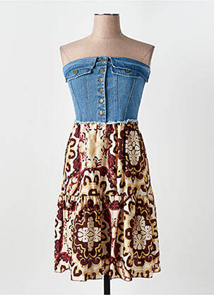 Rochie scurtă albastru ANGELA DAVIS femeie