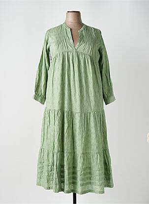 Rochie lungă mâneci lungi mâneci lungi verde GIOYA & CO femeie