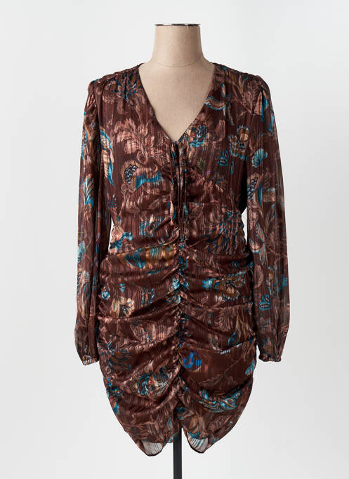 Rochie scurtă maro ALTAMIRA femeie