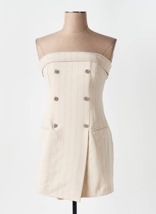 Rochie scurtă bej ANGELA DAVIS femeie