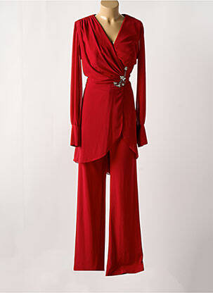 Salopetă-pantalon roșu FASHION NEW YORK femeie