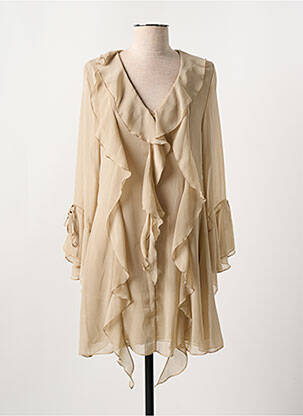 Rochie scurtă bej LUMINA femeie