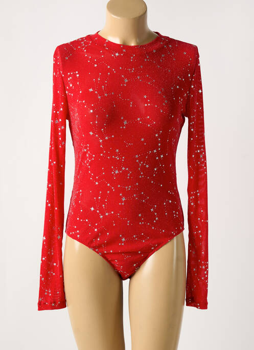 Body de lenjerie elasticitate roșu CHANCE OFF femme