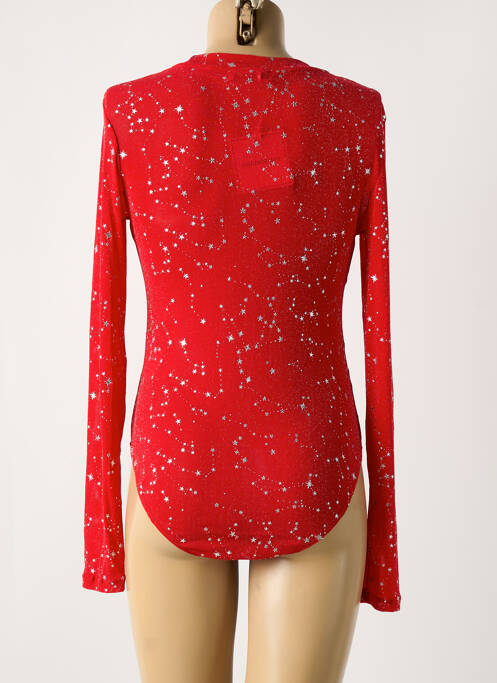 Body de lenjerie elasticitate roșu CHANCE OFF femme