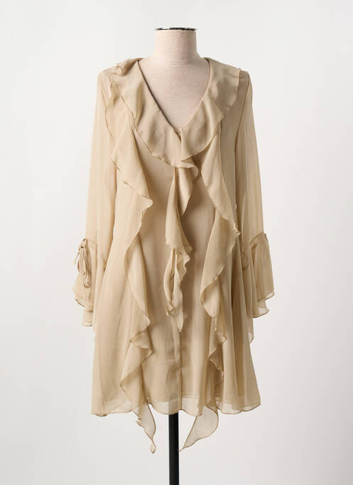 Rochie scurtă bej LUMINA femeie