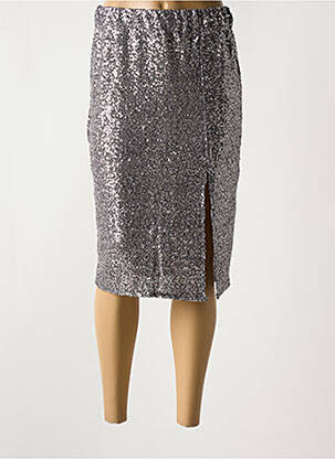 Fustă midi argintiu ANGELA DAVIS femeie