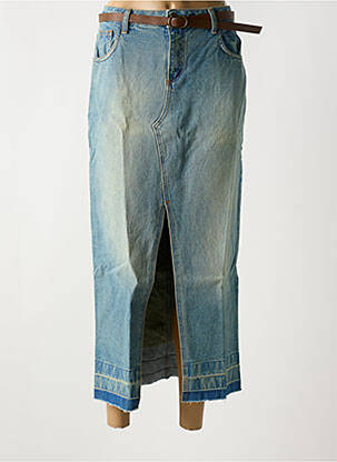 Fustă lungă albastru ANGELA DAVIS femeie