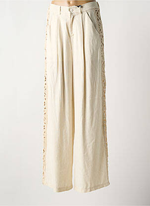 Pantalon drept bej LUMINA femeie