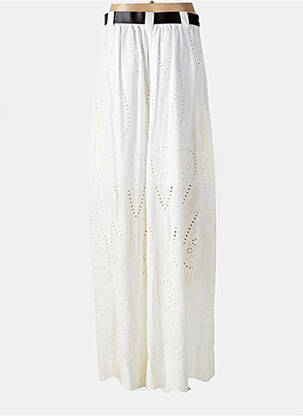 Pantalon larg buzunare bej LUMINA femme