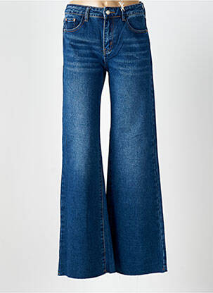 Blugi cu croială evazată albastru ANGELA DAVIS femeie