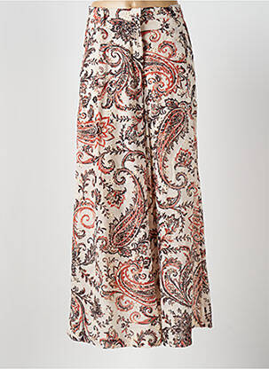 Pantalon larg bej LUMINA femeie