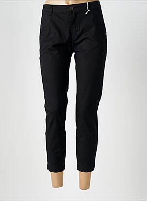 Pantalon 7/8 talie cu cleme mărime normală negru ALTAMIRA femeie