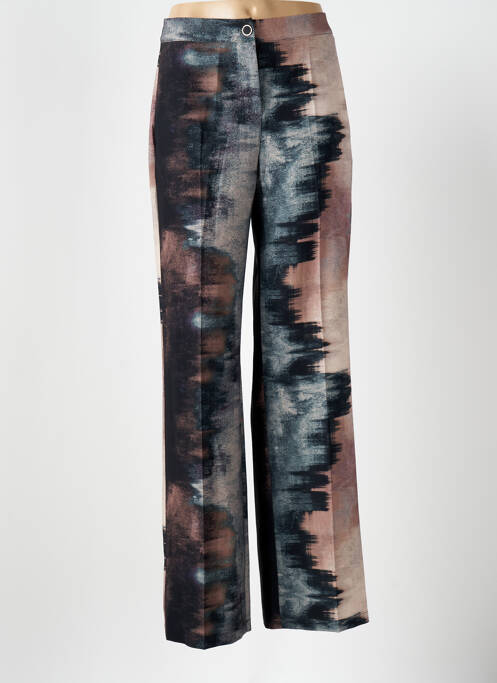 Pantalon drept țesătură poplin talie înaltă gri CIVICO 1 femme