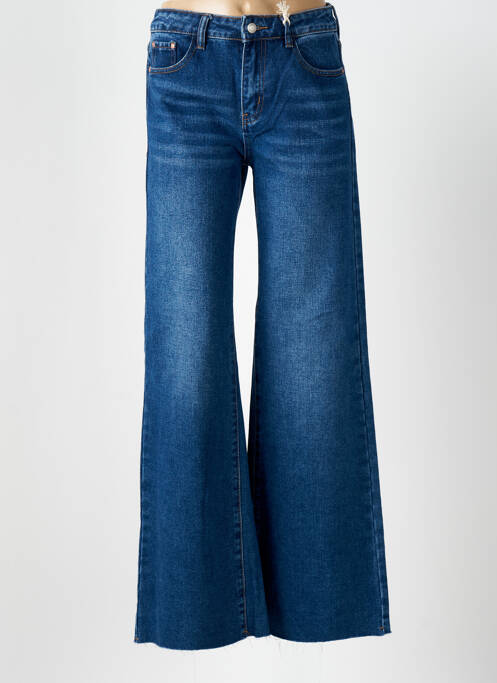 Blugi cu croială evazată albastru ANGELA DAVIS femeie