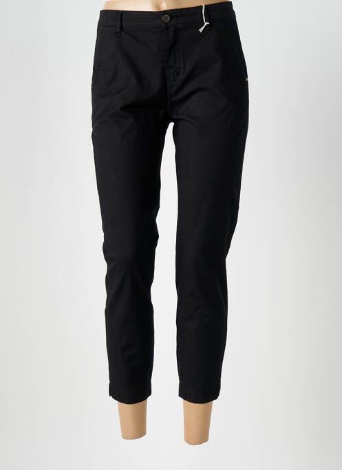 Pantalon 7/8 talie cu cleme mărime normală negru ALTAMIRA femme