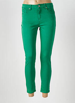 Blugi skinny talie înaltă talie înaltă verde SARAH JOHN femeie