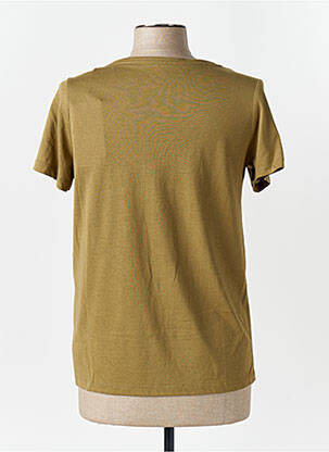 Tricou guler în v mâneci scurte verde LPB femeie