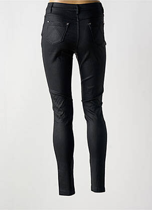 Pantalon slim țesătură acoperită mărime normală negru MARBLE femeie