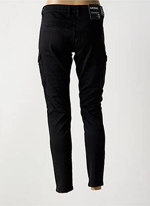 Pantalon cargo țesătură poplin mărime normală negru KAPORAL femeie
