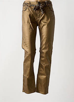 Pantalon slim auriu ONADO femeie