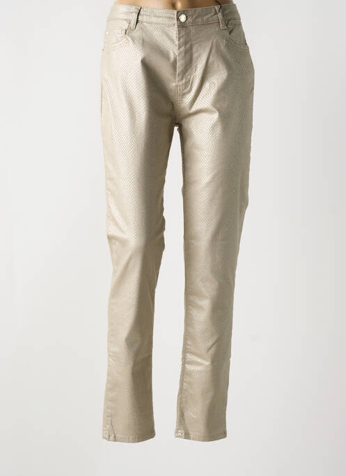 Blugi cu croială slim bej EVA KAYAN femeie