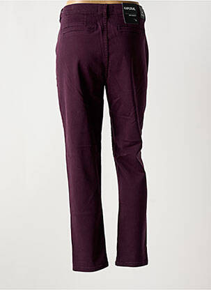 Pantalon slim țesătură poplin mărime normală violet KAPORAL femeie