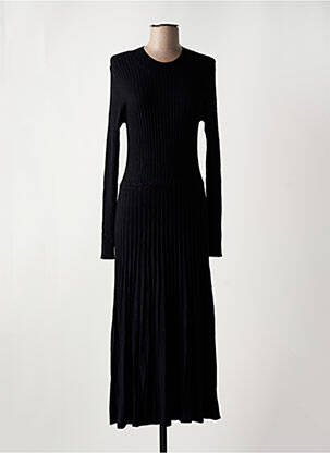 Rochie lungă mâneci lungi mâneci lungi negru SOYACONCEPT femeie