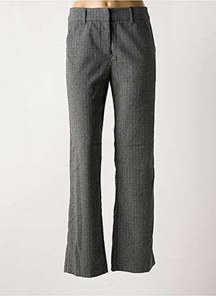 Pantalon drept talie cu cleme talie înaltă gri SOYACONCEPT femeie