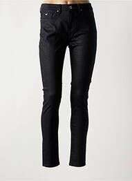 Pantalon slim țesătură poplin mărime normală negru KAPORAL femme