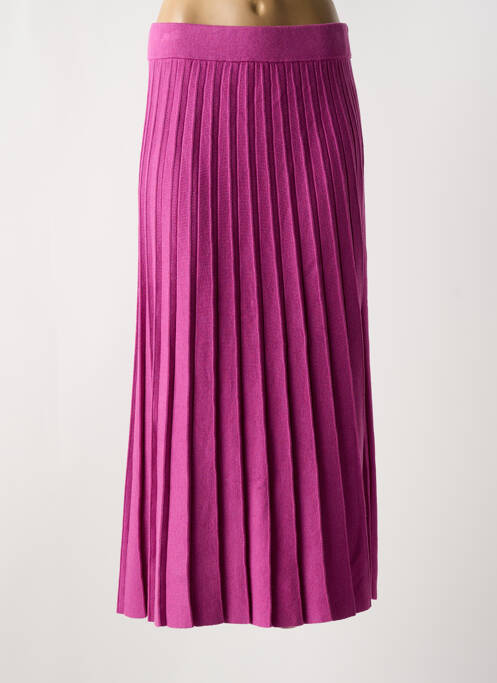 Fustă lungă roz MARBLE femeie