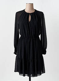 Rochie scurtă mâneci lungi mâneci lungi negru BARILOCHE femme