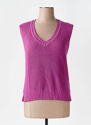 Pulover roz MARBLE femeie