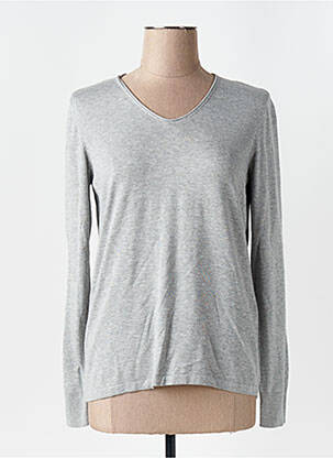 Pulover țesătură melanj mâneci lungi gri CECIL femme