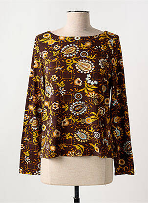 Tricou mâneci lungi mâneci lungi maro SURKANA femeie