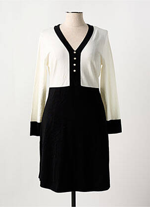 Rochie midi mâneci lungi mâneci lungi negru MARBLE femeie