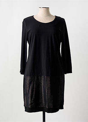 Rochie midi mâneci lungi mâneci lungi negru EVA KAYAN femeie