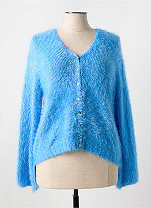 Vestă cu mâneci lungi albastru MARBLE femeie