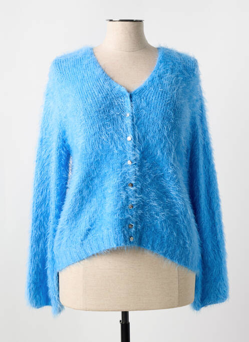 Vestă cu mâneci lungi albastru MARBLE femeie