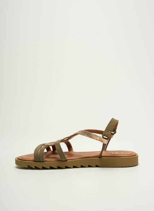 Sandale/Pantofi decupați verde SMS femeie