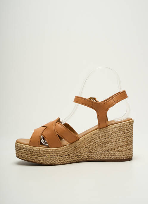 Sandale/Pantofi decupați maro ALIWELL femeie